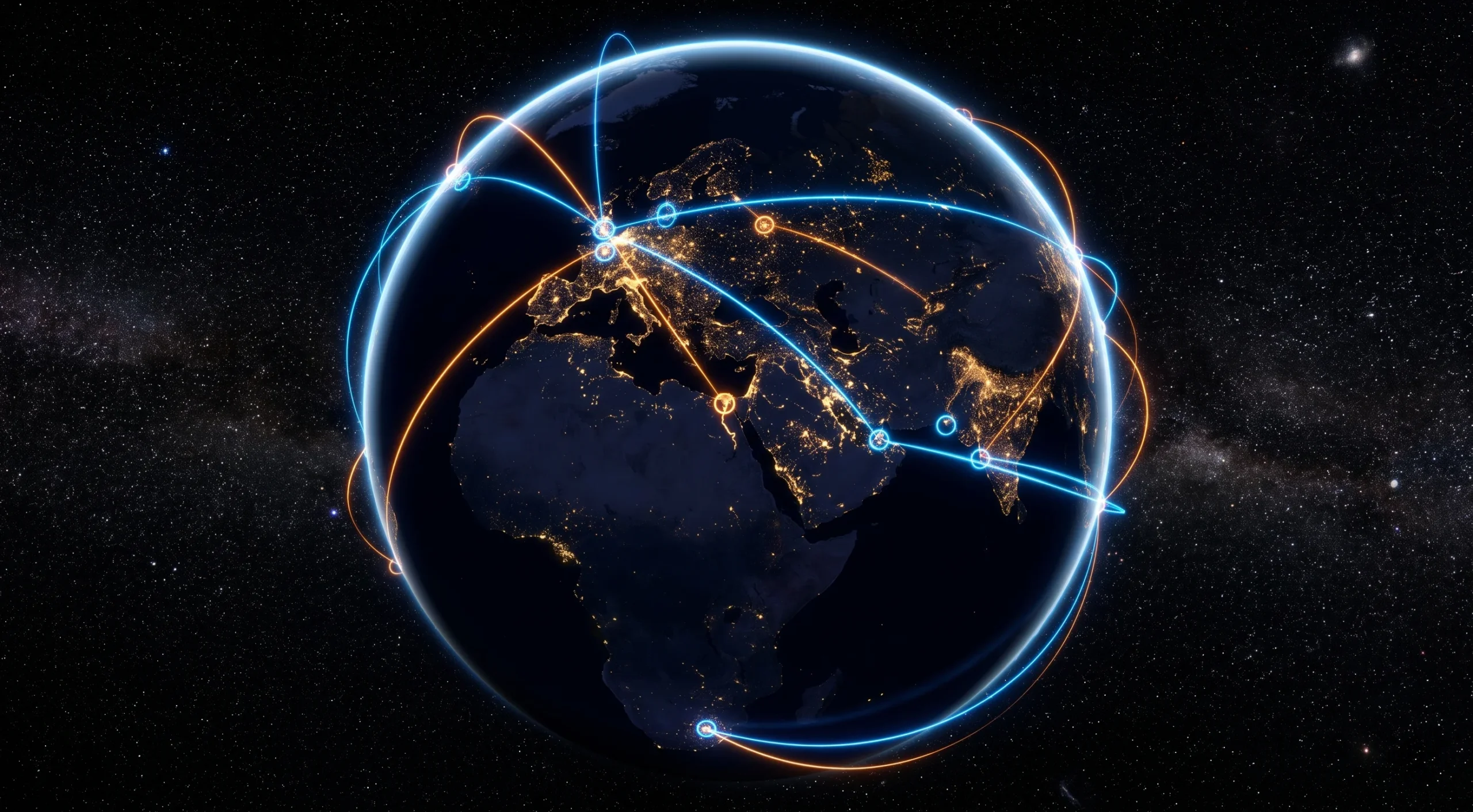 STBemu Pro global IPTV coverage map connecting 50+ countries